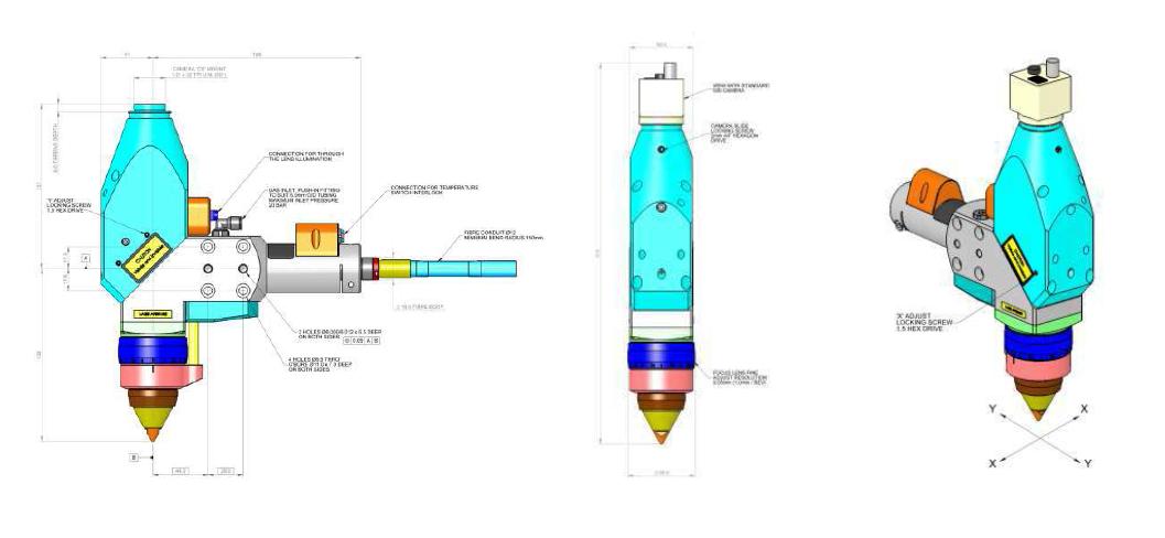 Fiber Laser Cutting Head Installation Diagram