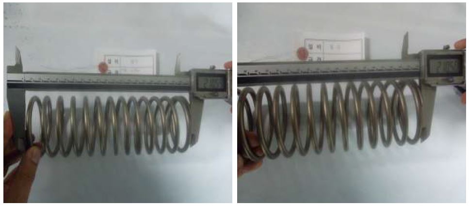 Main Valve Spring 의 감소율 측정