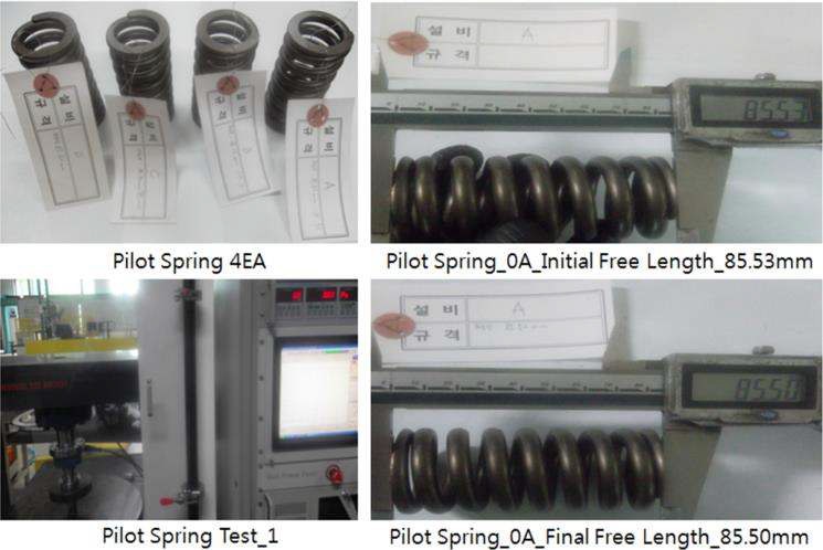 Pilot Spring Reduction Ratio Test