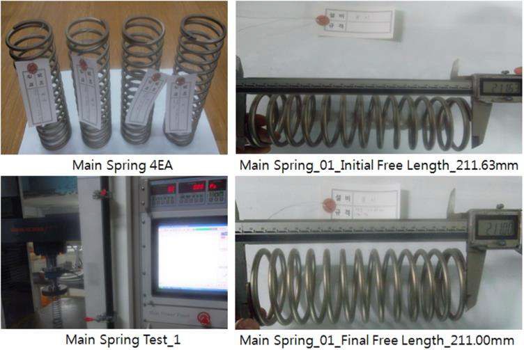 Main Spring Reduction Ratio Test