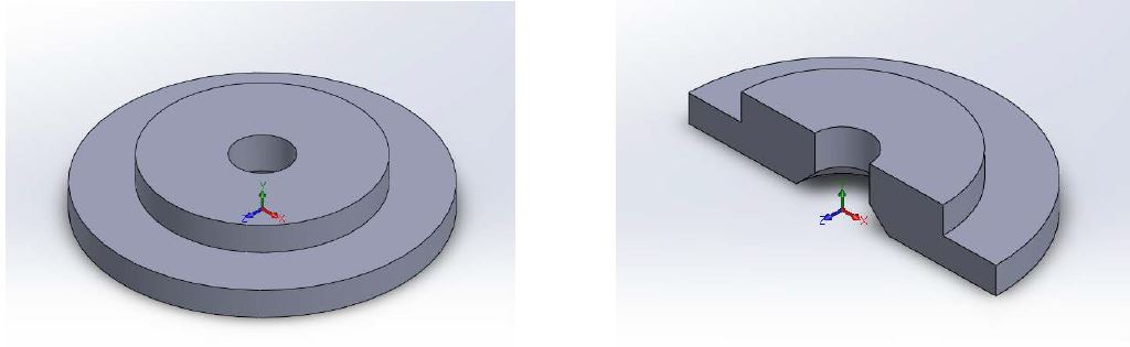 Pilot Valve Spring seat(Low)의 3D Modeling