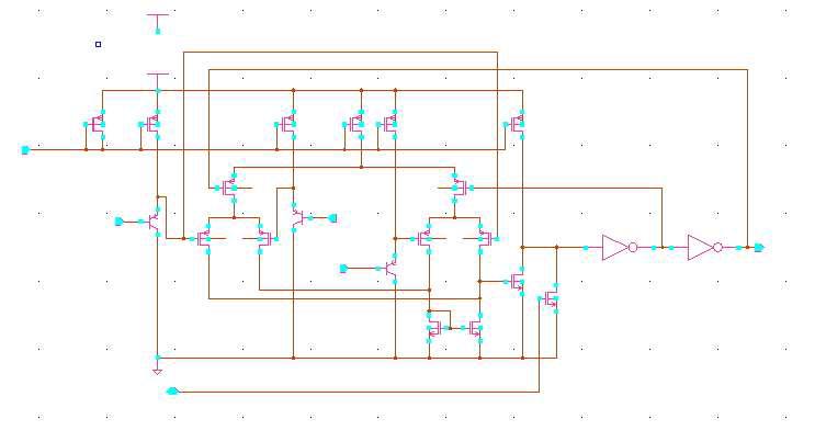 Comparator with hysteresis 회로도