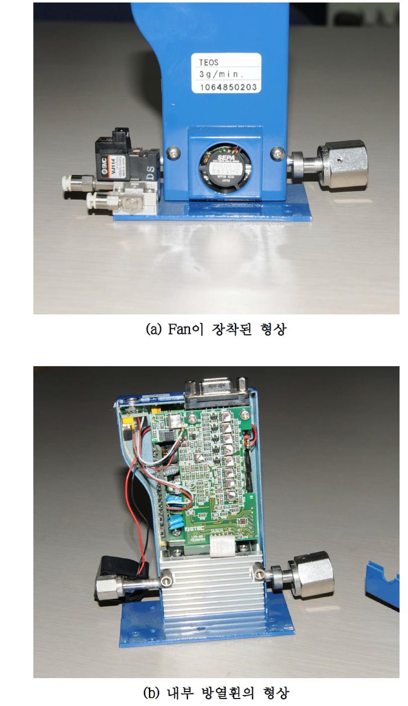 열전소자를 사용한 냉각방식 액체용 질량유량 계측기