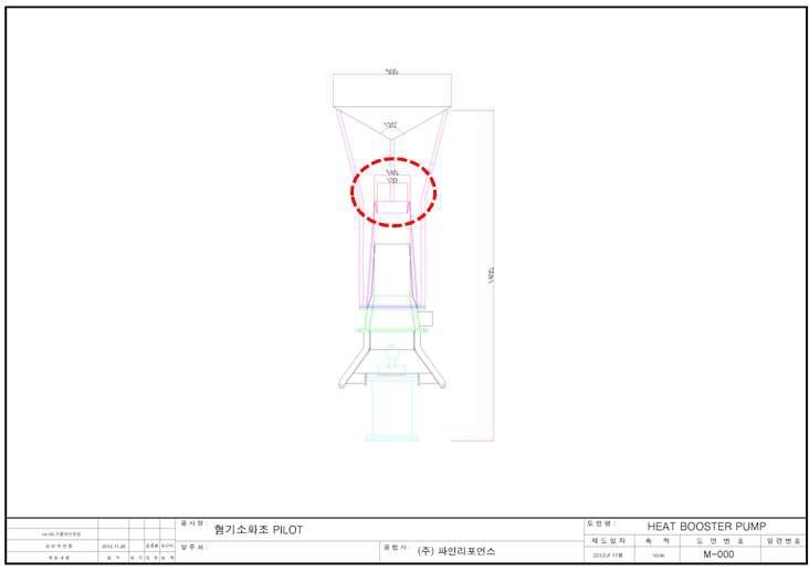 내부 순환 펌프 제작 상세도면