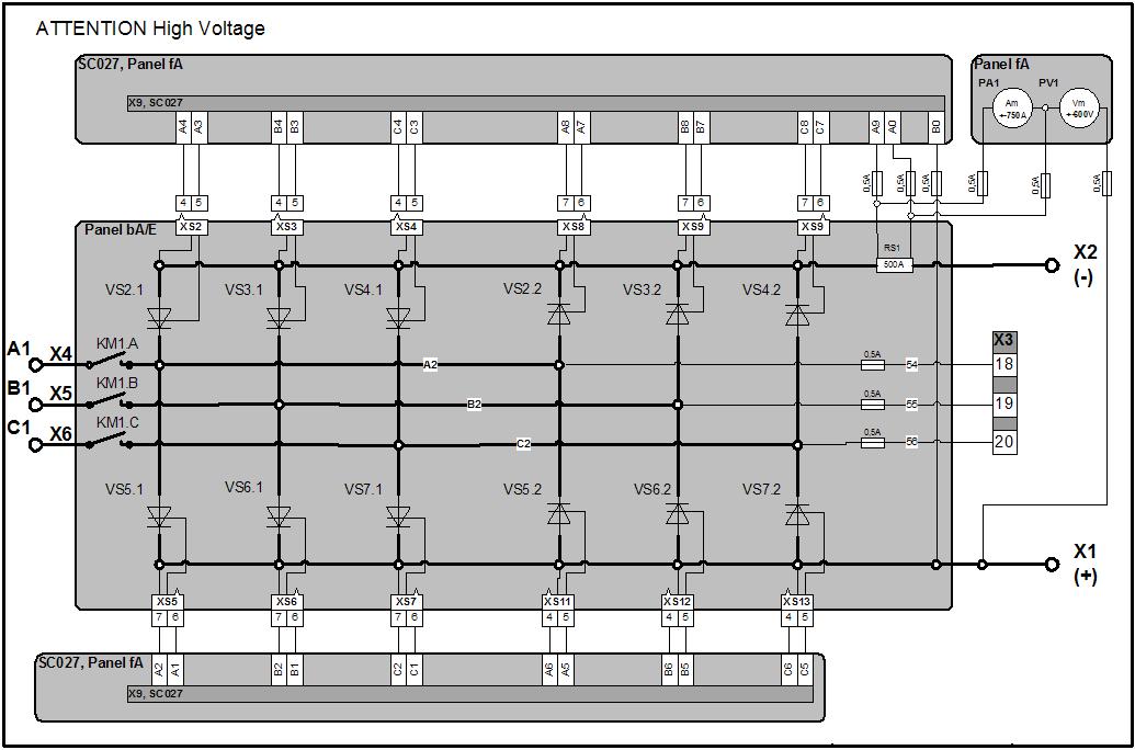 본 사업에서 저전력 소비형 고성능 oone-step bipolar pulsed AC type의 plasma generator 제작용 schematic electric circuit diagram