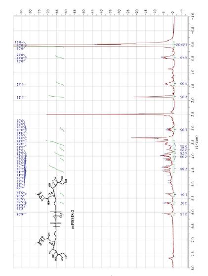 mPDMS-2의 1H-NMR spectrum