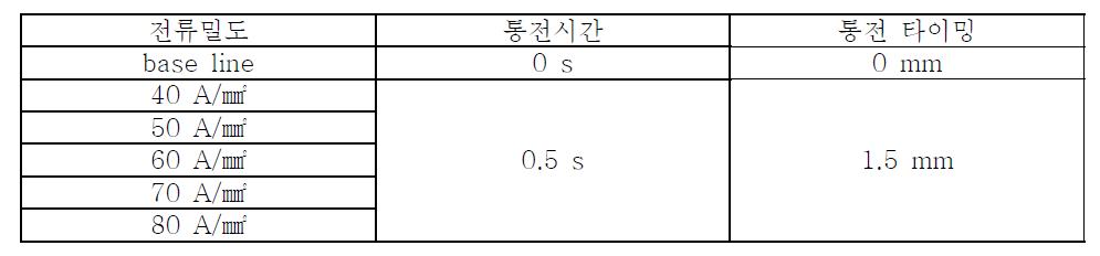 실험 파라미터