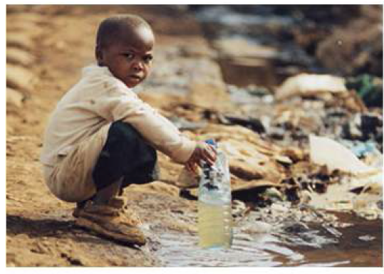 물 부족 국가의 어린이