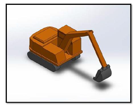 굴삭기의 간단한 모델링
