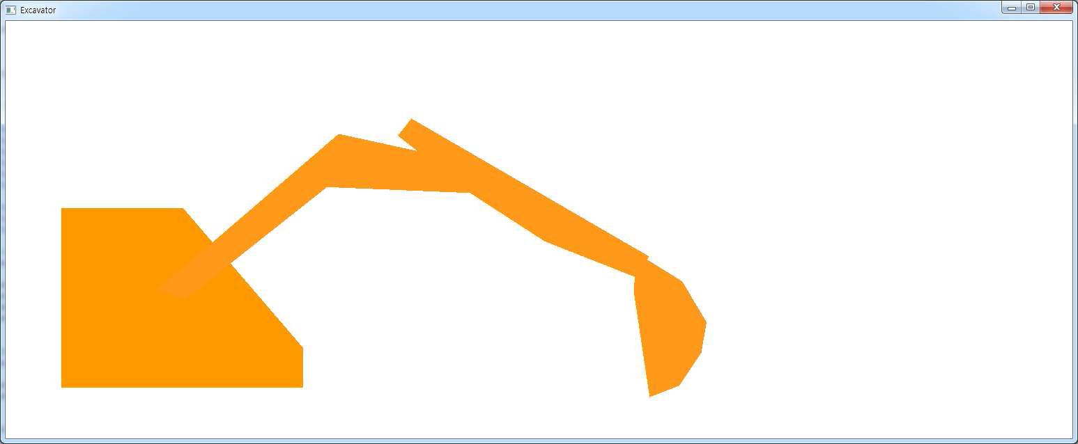 OpenGL(C#)으로 간단한 굴삭기 모델링
