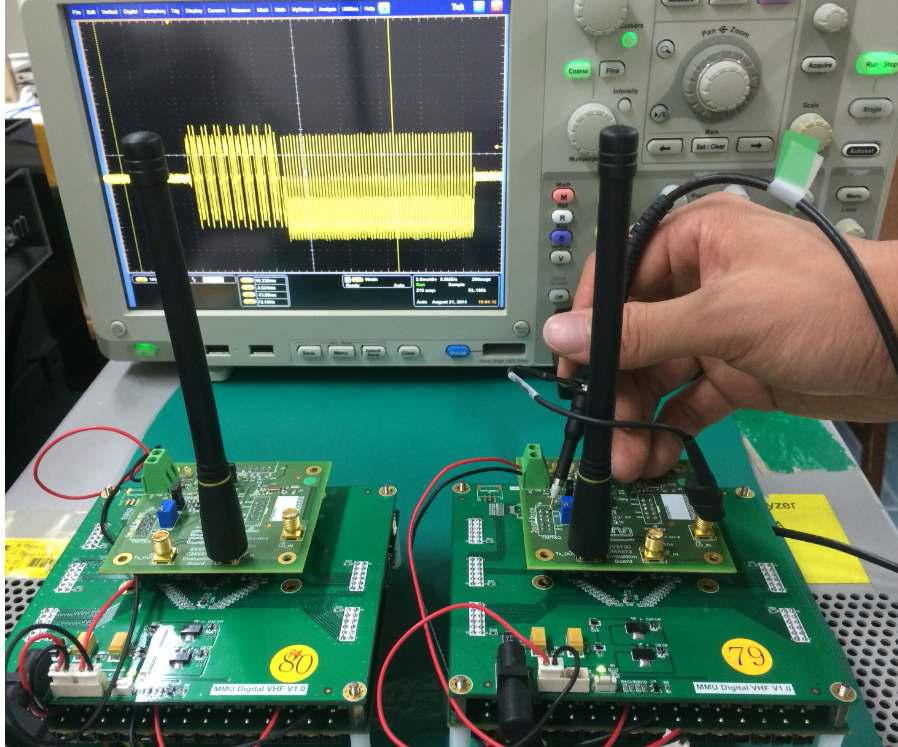 VHF 통신 모뎀 송수신 테스트