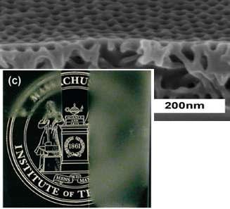 Nano-porous 구조를 이용한 반사방지 코팅기술[Nano Lett, Vol. 6, p.2305 (2006)]