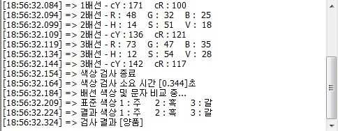 프로그램상의 실시간 처리 메세지