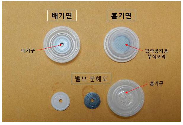 분쇄 원두커피 포장용 아로마밸브 시제품 제작