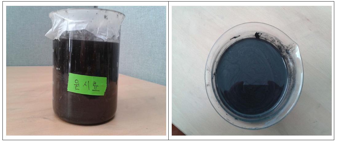 폐슬러지 원시료(Waste silicone sludge)