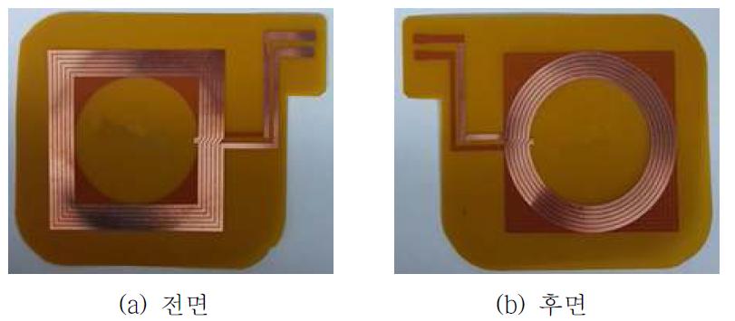 수신코일 사각형과 원형인 구조
