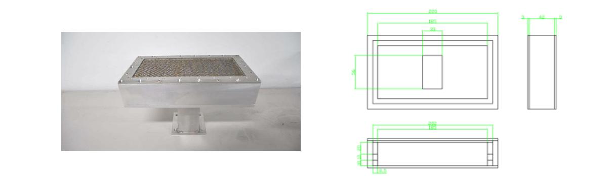 2차 시제품 버너의 사진과 도면