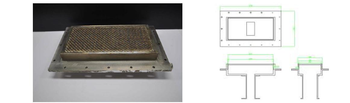 3차 시제품버너의 사진과 도면