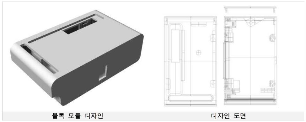 볼록 디자인 3D 모델과 2D 도면