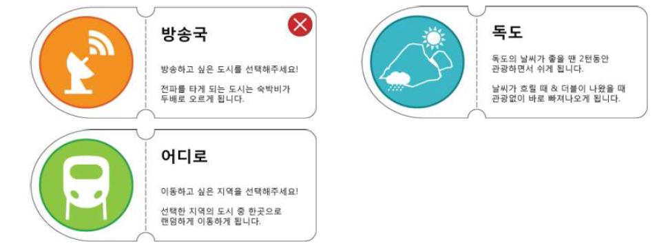 게임 진행 설명 디자인