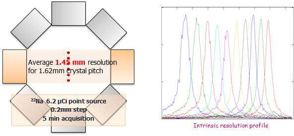 내인성 공간 분해능 측정 방법 및 결과