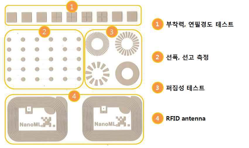 페이스트 평가 인쇄 제판 디자인