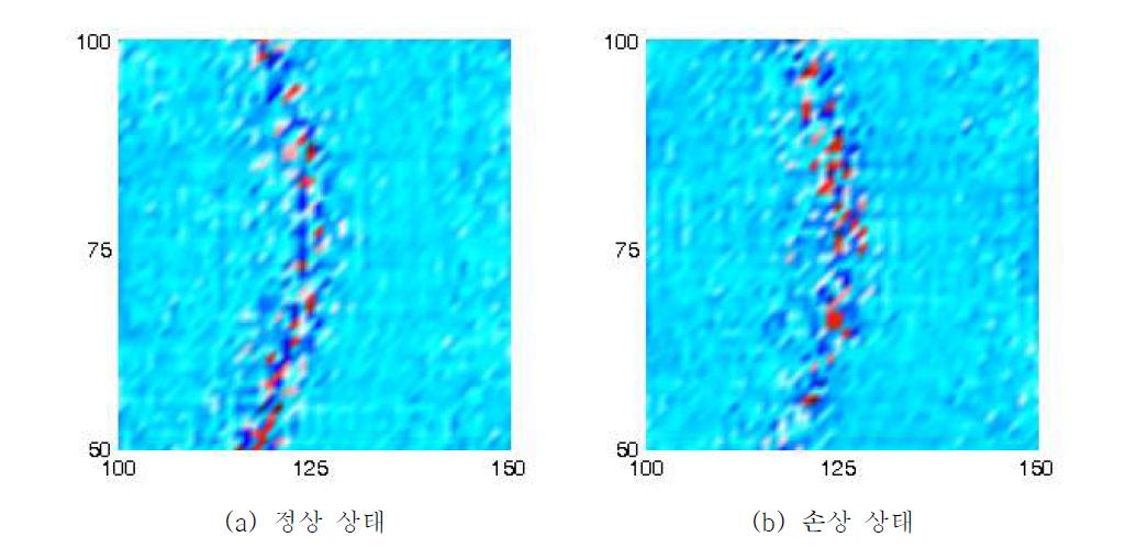 Wavenumber filtering 후 초음파 전파 영상 (영상 획득 시간 35s)