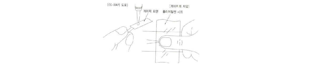 접착사용 부착