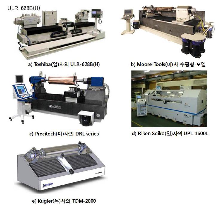 초정밀 롤 금형 가공기 주요 상용 모델
