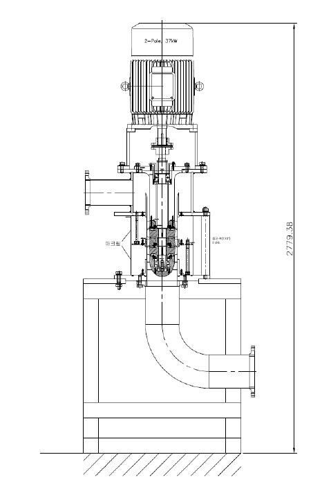 다상유동 펌프 도면