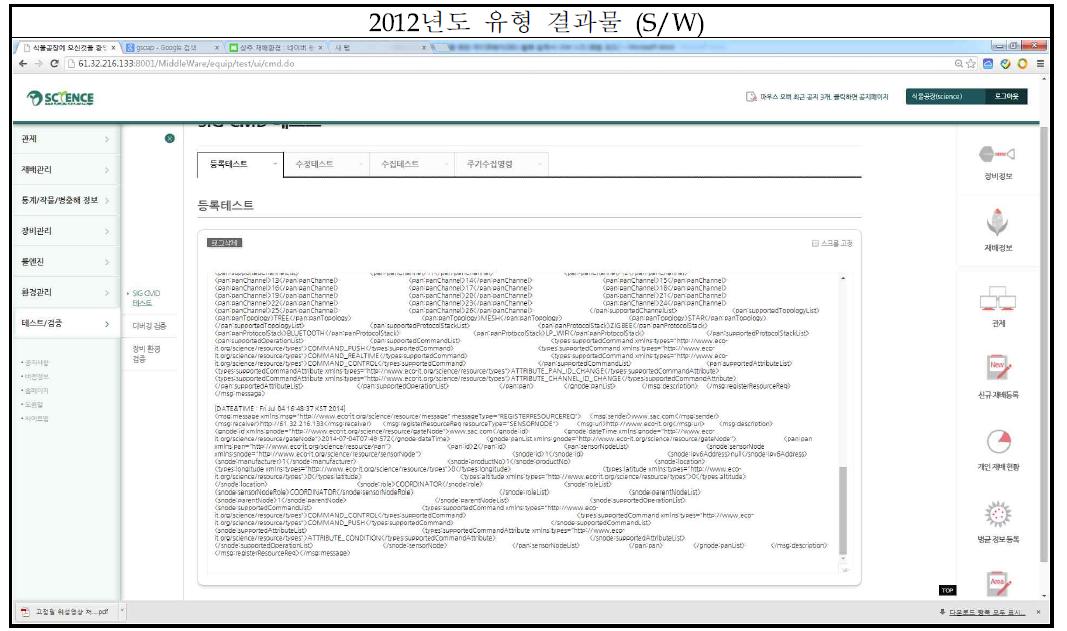 식물공장 게이트웨이 테스트를 위한 에뮬레이터 S/W