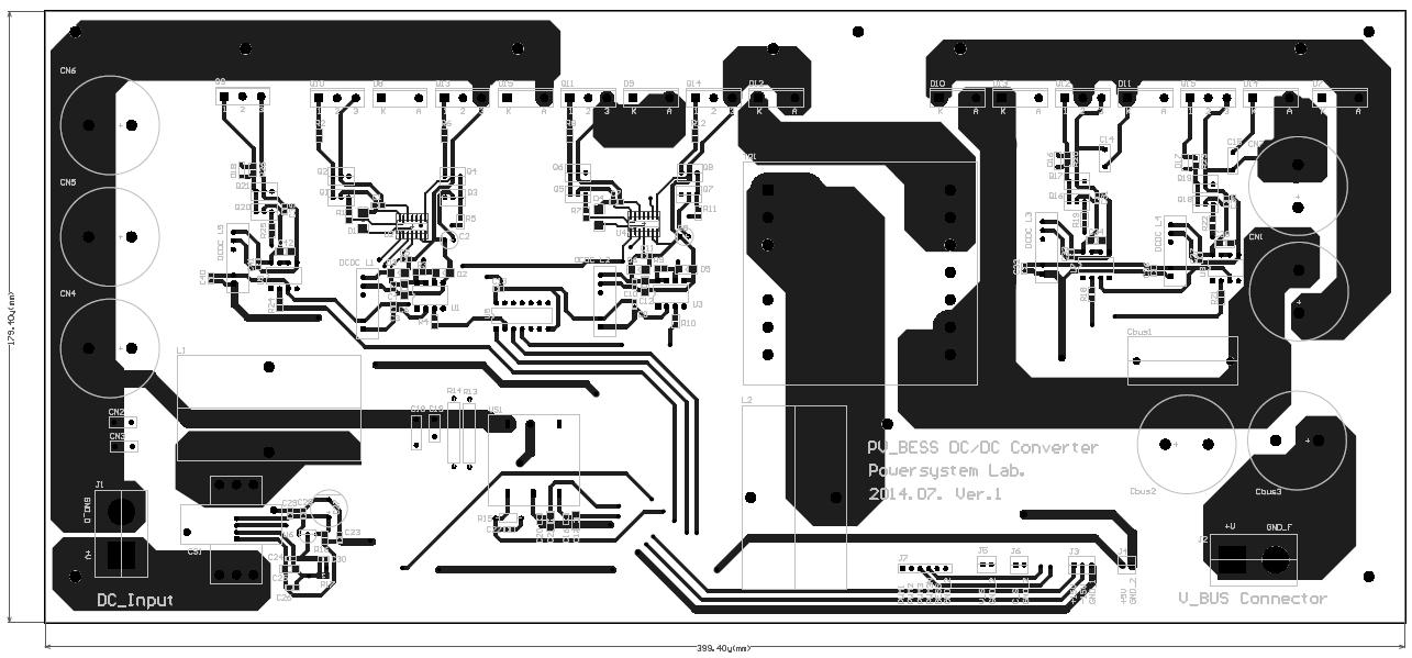 PV 및 BESS DC/DC 컨버터 PCB 설계 도면