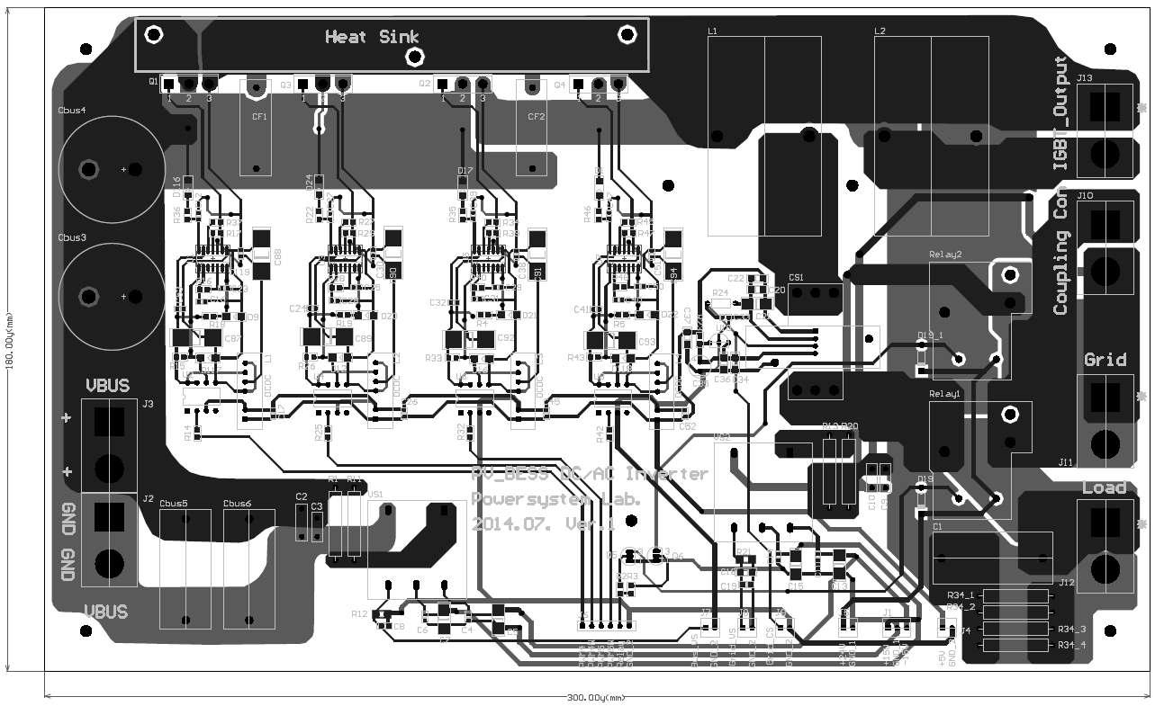 DC/AC 인버터 PCB 설계 도면