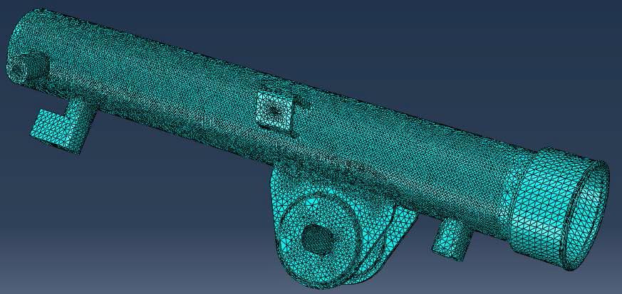 Mesh partitioning of tube