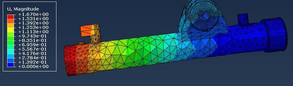 Deformation distribution of tube