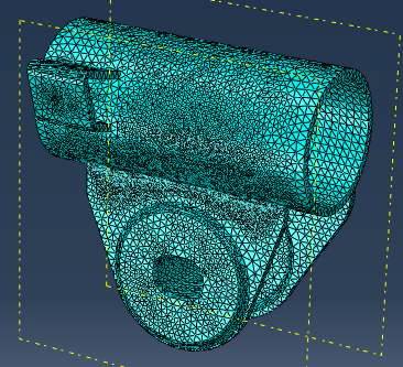 Mesh partitioning of modified tube shape