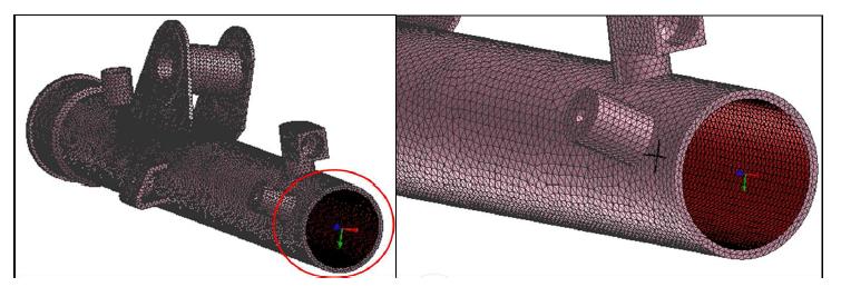 Boundary condition of tube inside face