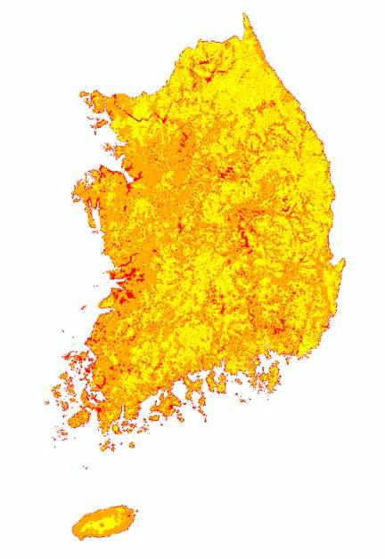 지역적 특성을 반영한 지리정보기반의 전국단위 풍속영향계수 지도