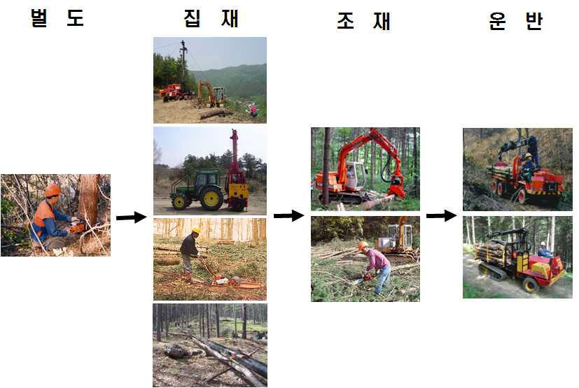 반궤도식 다목적 산림작업차를 이용한 임목수확작업시스템 사례