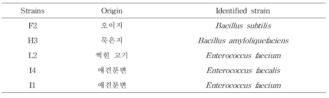 동정결과