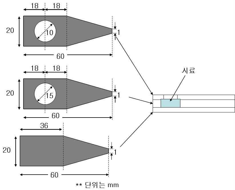 가스 흡착용 패들 설계도.