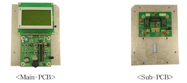 시제품용 부숙도 측정기 Main-PCB와 Sub-PCB 조립.