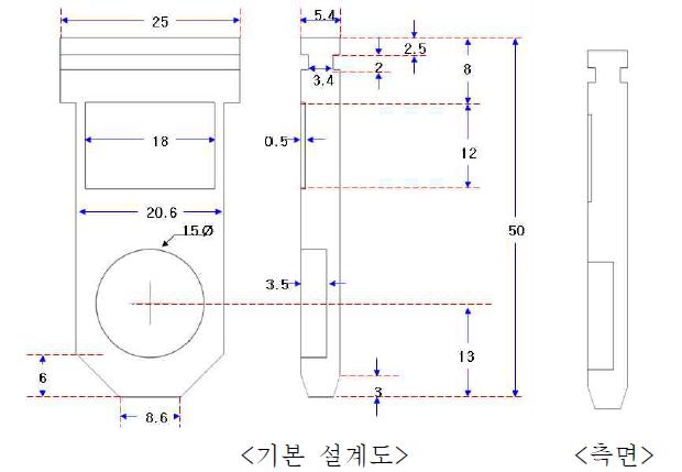 가스 흡착용 패들 도안.