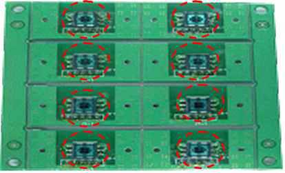 Si-Photodiode S7505-01를 이용한 센서 PCB.