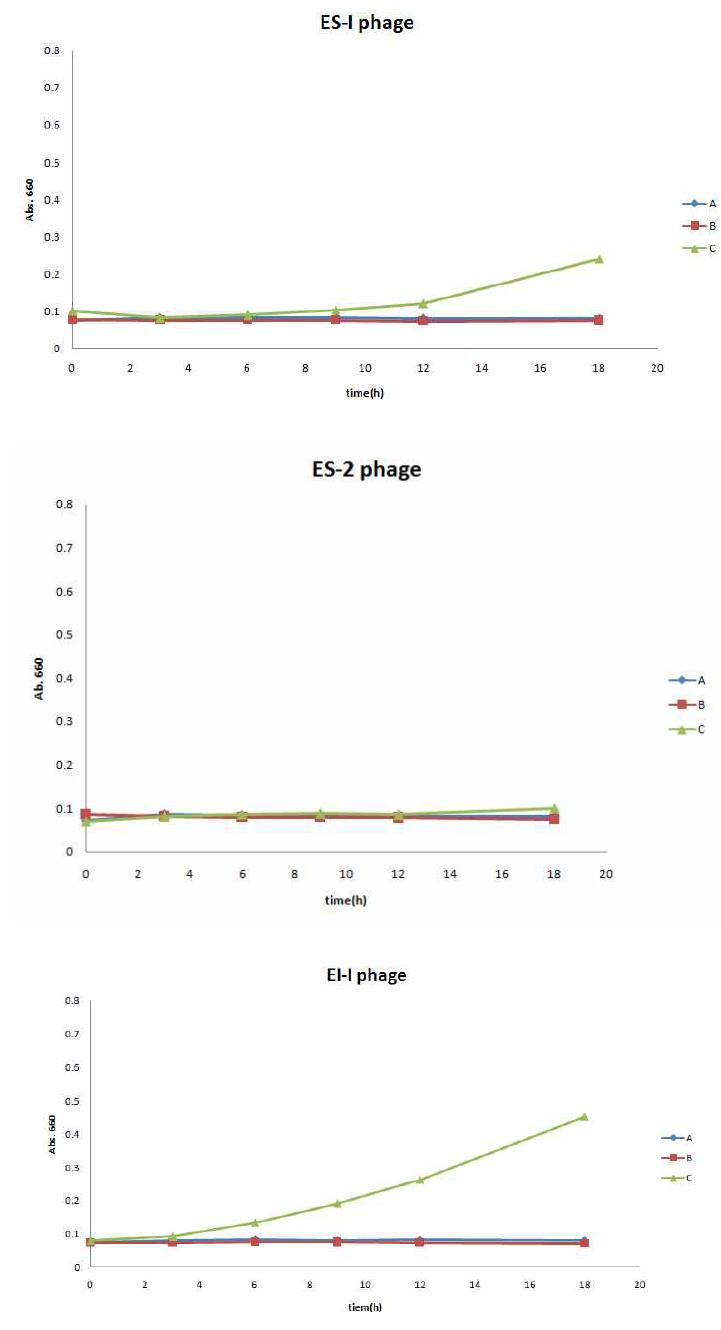 Synergy effect of C. sakazakii by virulent phages with supernatant of Bifidobacterium BF-8.