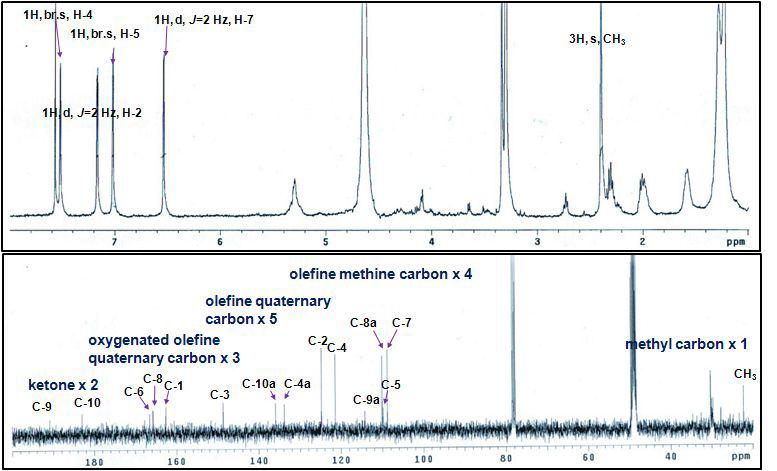 NMR spectrum of compound 4