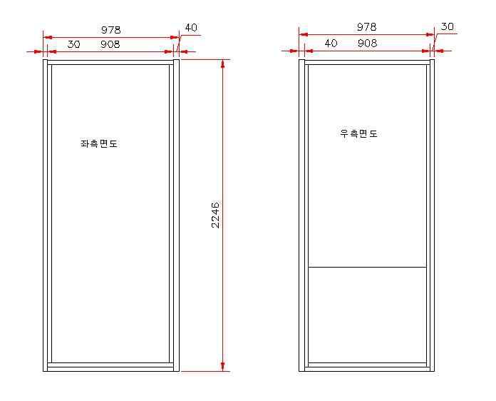 3차 시작기 좌우측면도