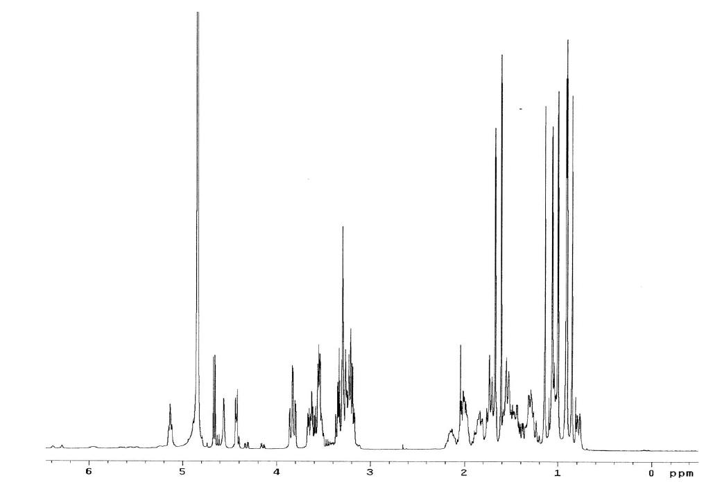 BG-L 화합물의 1H-NMR 스펙트럼