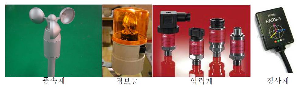 자동 부침 가두리에 사용된 센서 사진