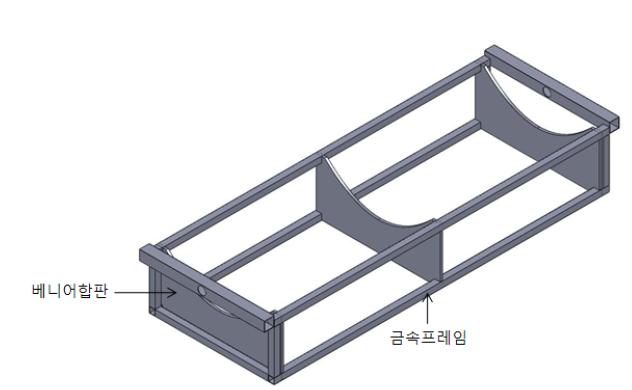 PTC 반사판 지지용 금속 프레임.